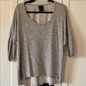 Dolan brand heather gray top drop sleeve oversized